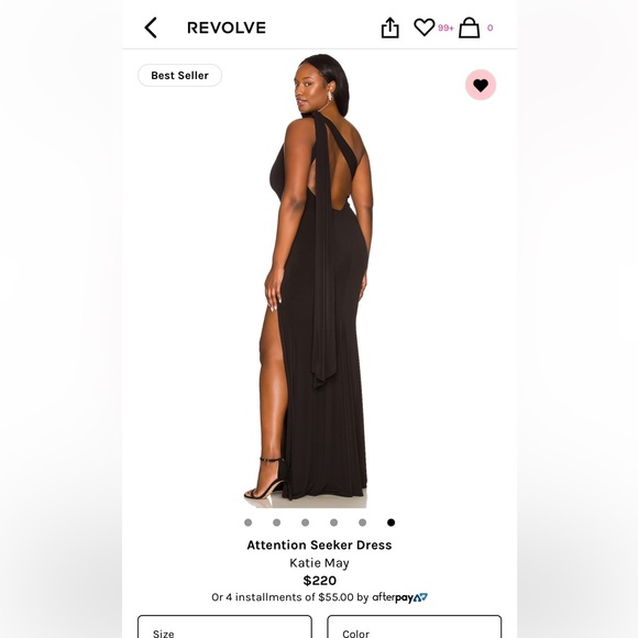 Katie May Gown from Revolve - dress sizes 4-6 or Medium. Black. - Picture 4 of 4